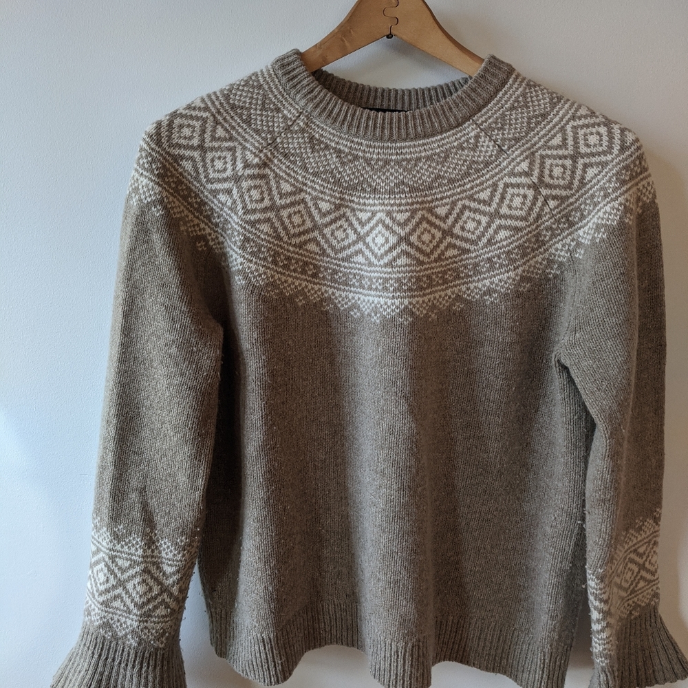 J. Crew Merino Wool Bell sleeve Sweater